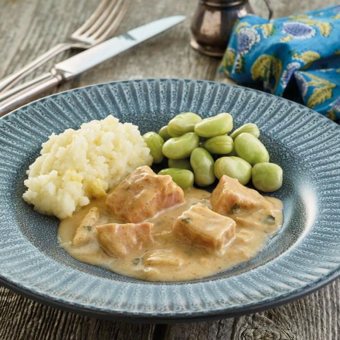 Mini Gammon & Creamy Onion Sauce