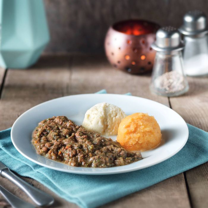 Minced & Moist Roast Lamb with Mint