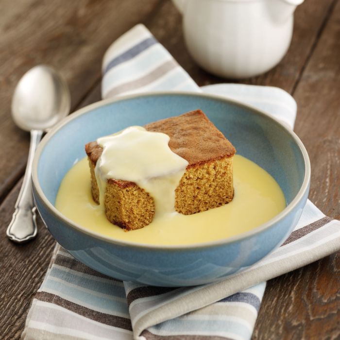 Treacle Pudding with Custard (Pack Of 2)