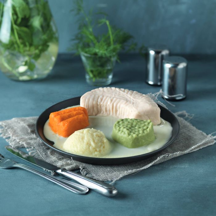 Puréed Salmon in Dill and Cream Sauce