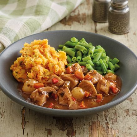 Chicken Casserole with Vegetable Mash