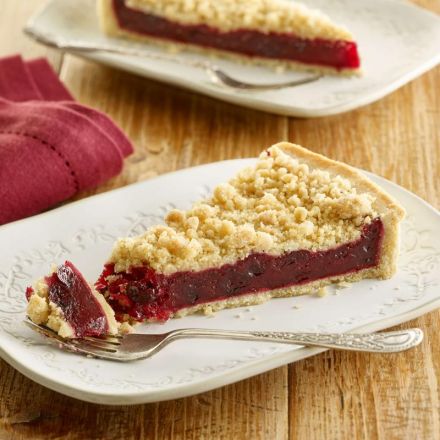 Blackcurrant Crumble Tart