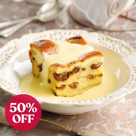 Luxury Brioche & Butter Pudding & Custard
