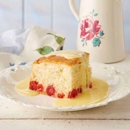 Cherry Sponge With Custard (Pack Of 2)