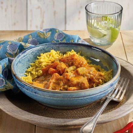 Vegetable Tikka Masala with Pilau Rice