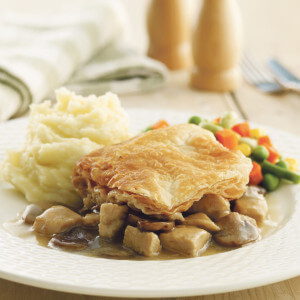 Chicken and Mushroom Pie With Vegetables